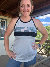 Camo Striped Sleeveless Tank