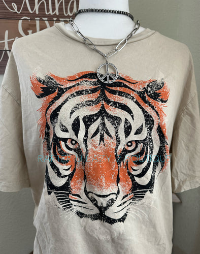 Beige Tiger Tee