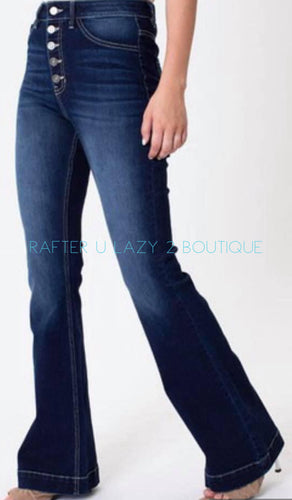 High Waisted Kancan Flare Jeans