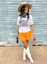 Floral Flag Tee