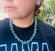 Turquoise Clay Chip Necklace