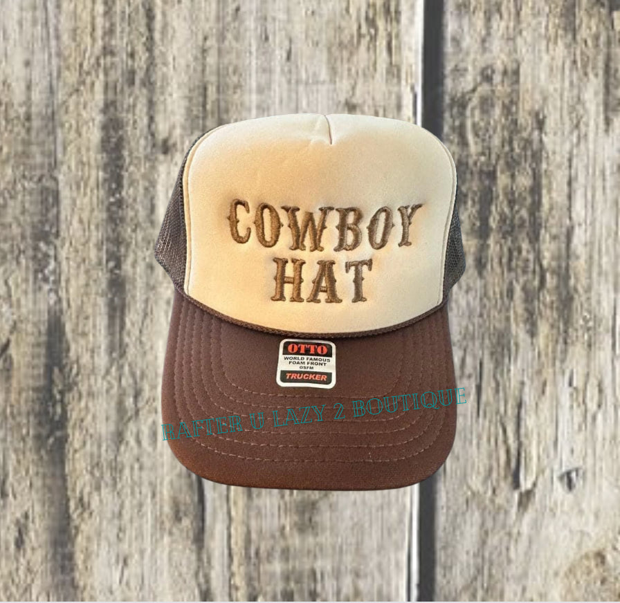 Cowboy Hat Trucker Cap