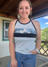 Camo Striped Sleeveless Tank
