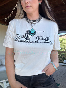 Ropin Cowboy Tee