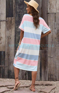 Pastel Striped Dress