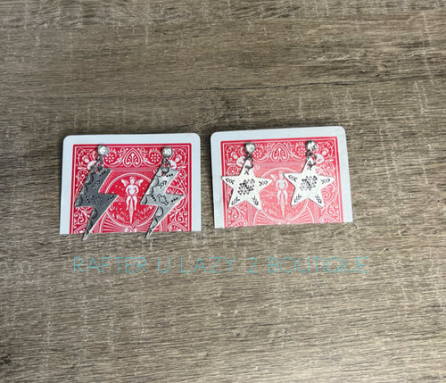 Hand Stamped Earrings