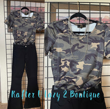 Camo Crew Neck Bodysuit