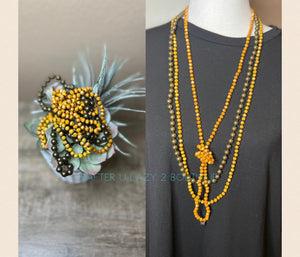 Fall Beaded Necklace Set