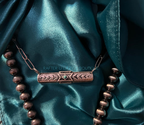 Aztec Bar Necklace