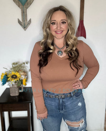 Tan Basic Long Sleeve