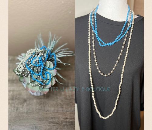 Winter Beaded Necklace Set
